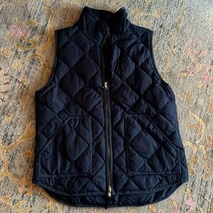 J Crew Factory Navy Puffer Vest